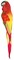 Craft Dcor Essentials Feathered Parrot W/Clip 13" 1/Pkg -Glitter Red